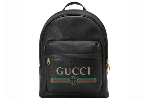 gucci backpack with gold symbol|black Gucci backpack vintage.